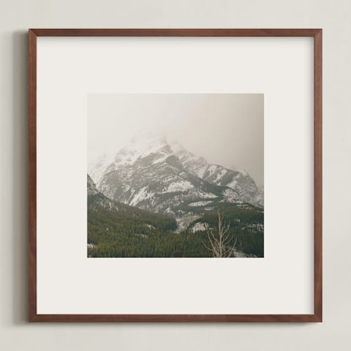 This is a stone art with standard by Melanie Severin called kananaskis series 3