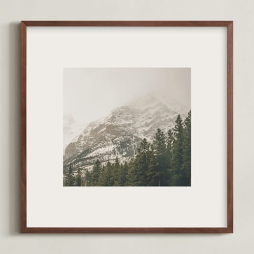 This is a stone art with standard by Melanie Severin called kananaskis series 2