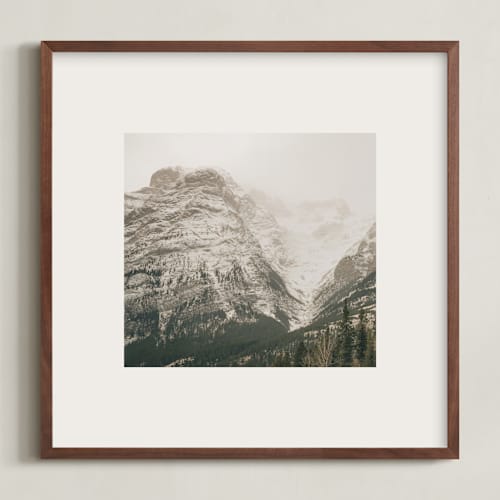 This is a stone art with standard by Melanie Severin called kananaskis series 1