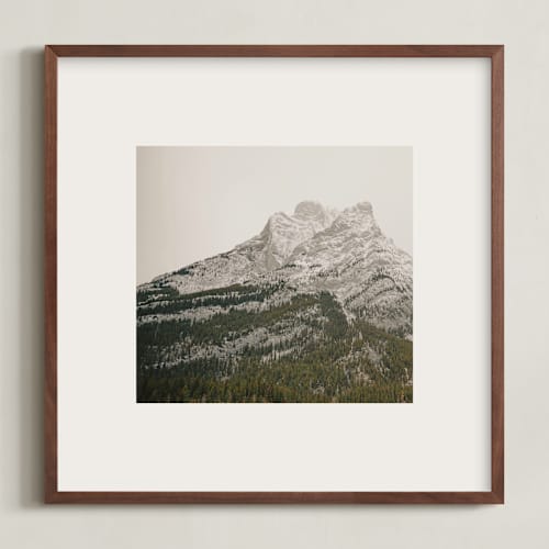 This is a stone art with standard by Melanie Severin called kananaskis series 4