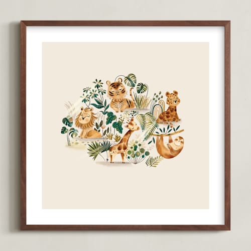 This is a sand nursery wall art with standard by Vivian Yiwing called wild