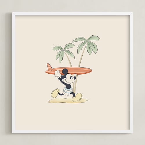 This is a sand disney art with standard by Sabrin Deirani called disney's mickey: a day by the sea 1