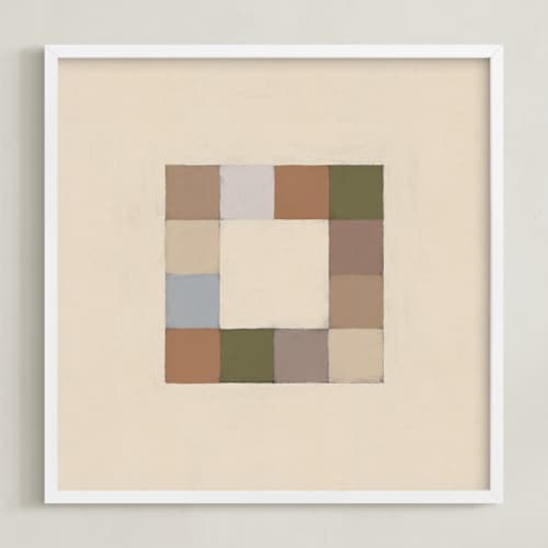 This is a ginger beige art with standard by Alisa Galitsyna called squares