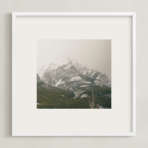 This is a stone art with standard by Melanie Severin called kananaskis series 3