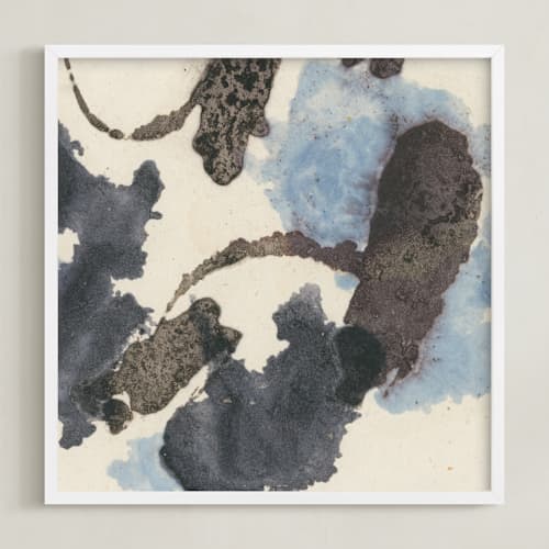 This is a light blue art with standard by Renée Stramel called amorphous 1