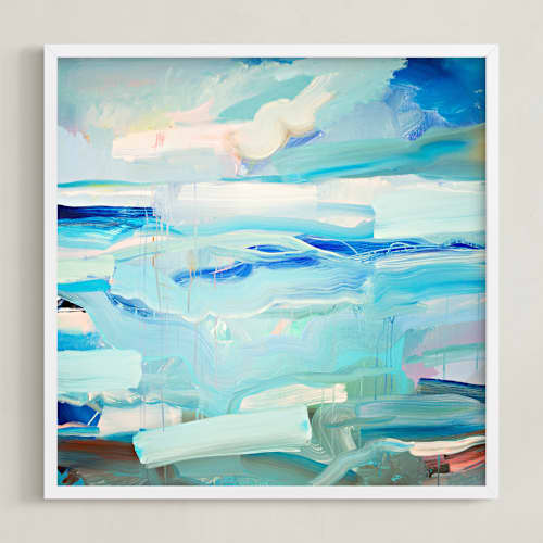This is a aqua art with standard by Cristina Marie called beach day ii