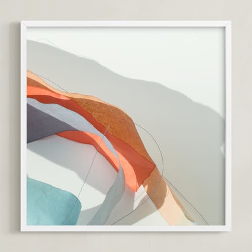 This is a mediterranean blue art with standard by Jenny Phillips called meanderings 11