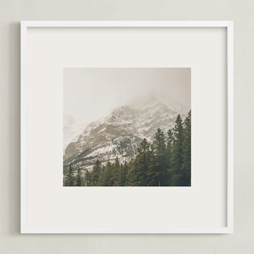 This is a stone art with standard by Melanie Severin called kananaskis series 2