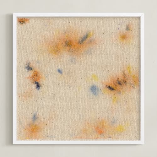 This is a sunrise orange art with standard by Christina Flowers called abstract sunrise 2