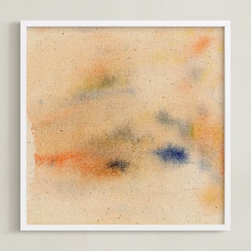 This is a sunrise peach art with standard by Christina Flowers called abstract sunrise 3