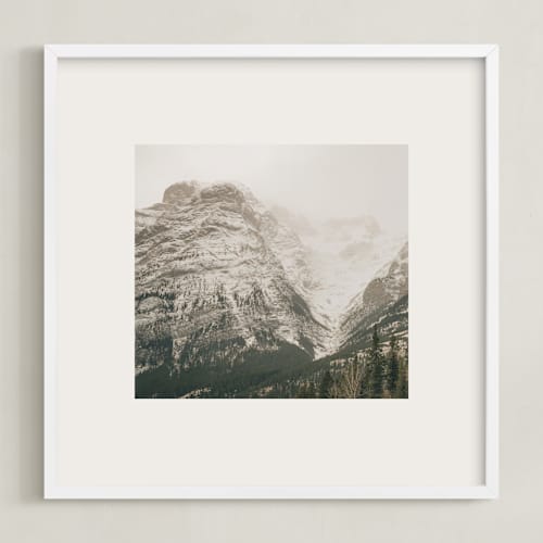 This is a stone art with standard by Melanie Severin called kananaskis series 1