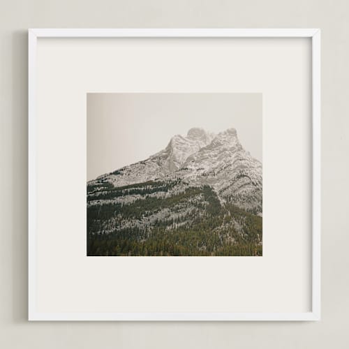 This is a stone art with standard by Melanie Severin called kananaskis series 4
