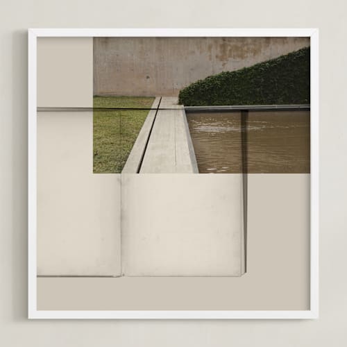This is a lawn art with standard by Maja Cunningham called juxtaposed