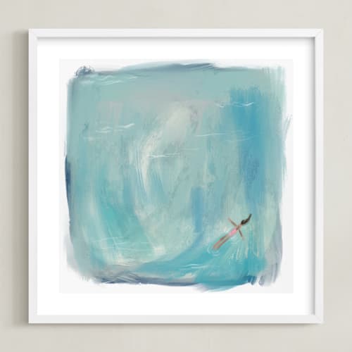 This is a pond kids wall art with standard by Britt Mills called coastal dreaming