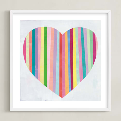 This is a heartbeat art with standard by melanie mikecz called heart stripes