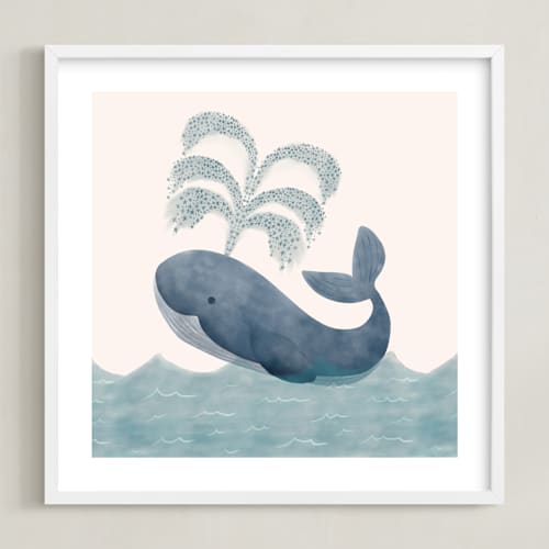 This is a sea art with standard by Elly called whale
