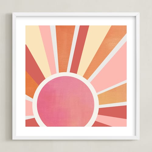 This is a sunset art with standard by AlisonJerry called ombre sun