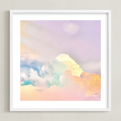 This is a pastel rainbow art with standard by Melissa Agular called ice cream clouds