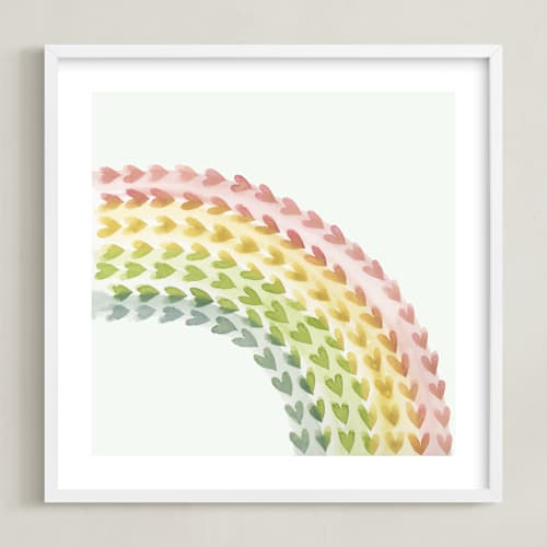 This is a pastel multi-color art with standard by Tina Faselli called somewhere in the rainbow