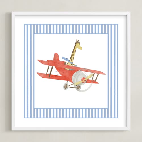 This is a blue art with standard by Krisztian Hollo called safari planes 1