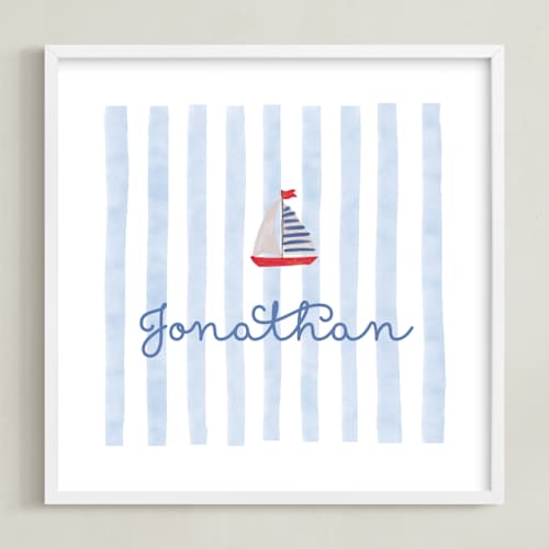 This is a ocean nursery wall art with standard by Creo Study called beach club