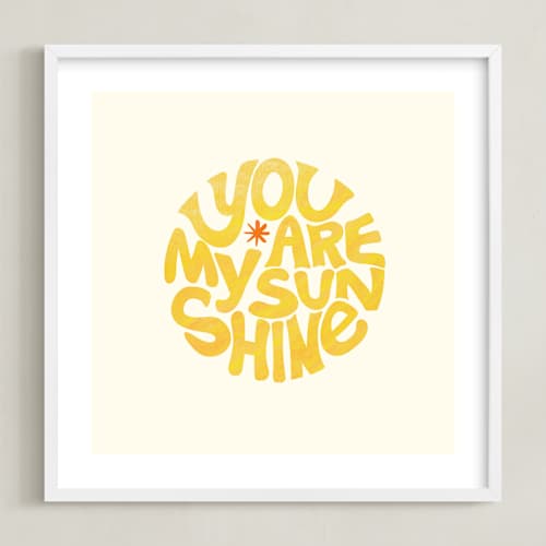 This is a sunflower nursery wall art with standard by Carrie ONeal called forever sunshine