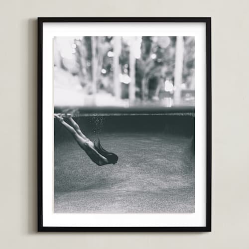 This is a underwater black and white art with standard by Zemina Zaferakis called submerged