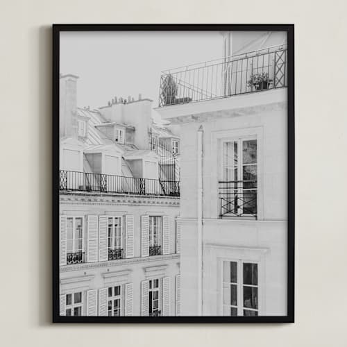 This is a french gray art with standard by Lindsay Ferraris Photography called parisian rooftops