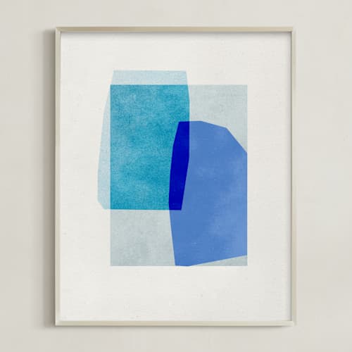 This is a azure art with standard by Sumak Studio called blue abstraction