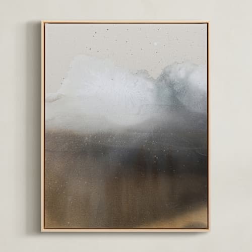 This is a rich brown art with standard by Christa called base of the mountain 1