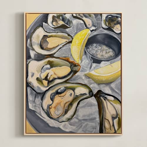 This is a sunshine art with standard by Kelly McGuire called oysters