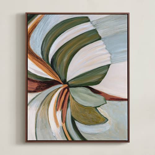 This is a earth green art with standard by Mary Gaspar called magnolias in bloom 1