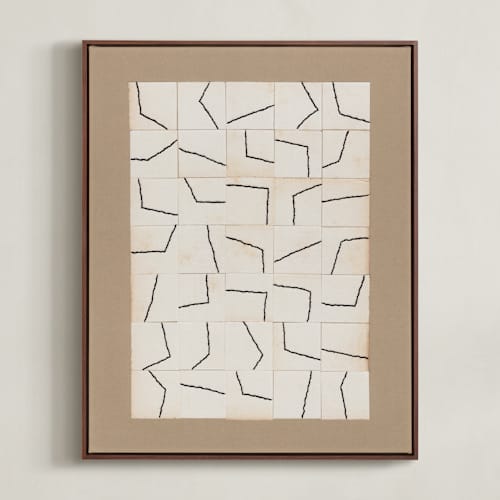 This is a antique linen art with standard by Alisa Galitsyna called irregular structure