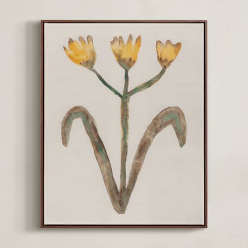 This is a dandelion yellow art with standard by Alisa Galitsyna called the morning garden 1