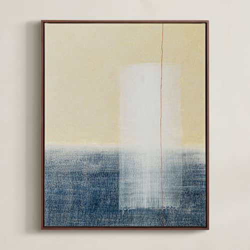 This is a pastel yellow art with standard by Tania Medeiros called lumen