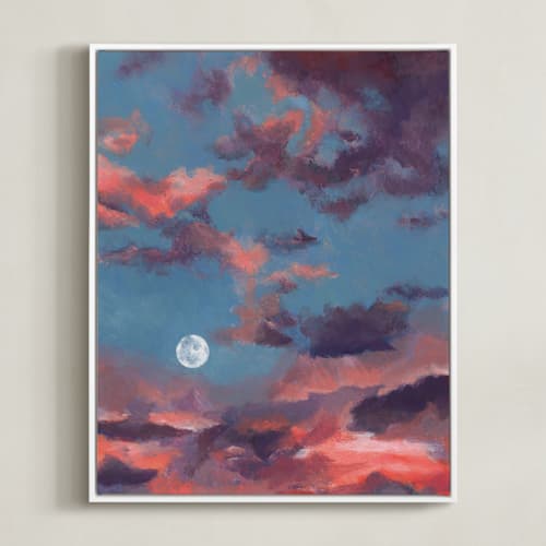 This is a moonrise art with standard by Aimee Schreiber called moonrise