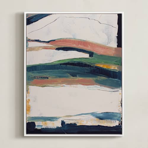 This is a black and white art with standard by Caryn Owen called melting glacier