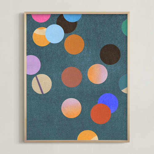 This is a party kids wall art with standard by Sumak Studio called playful circles ii