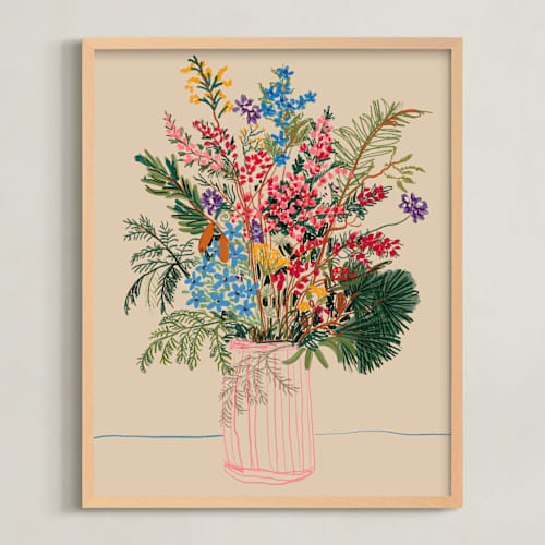 This is a sand art with standard by Joanna Rosado called meadow in vase