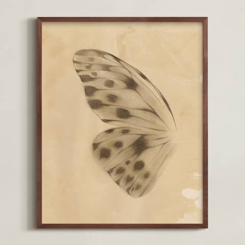 This is a vintage ivory art with standard by jinseikou called vintage mariposa i