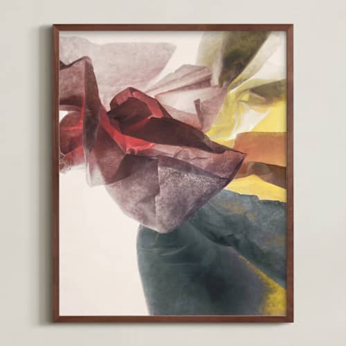 This is a taupe art with standard by Karen Kardatzke called la fleur ii