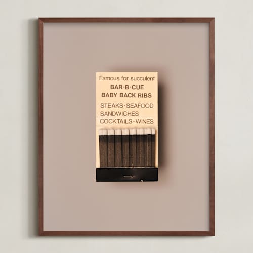 This is a barbeque black art with standard by Andrew McClintock called famous food black