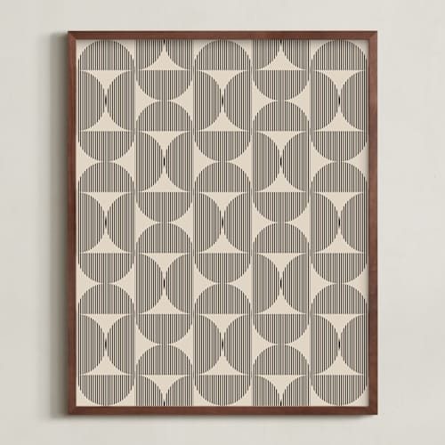 This is a graphite art with standard by Beth Vassalo called quiet geometry