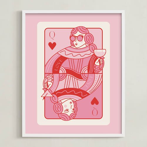 This is a bubblegum photos to art with standard by Jenna Holcomb called the queen: custom print