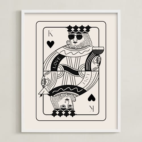 This is a champagne photos to art with standard by Jenna Holcomb called the king: custom print