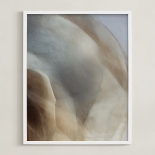 This is a glazed blue art with standard by Helen Makadia called whispers of innocence 2