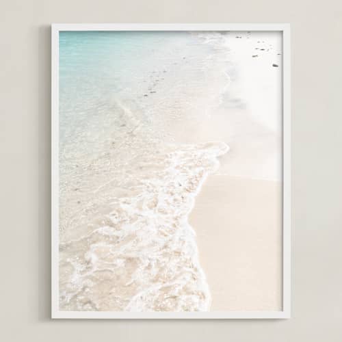 This is a quiet beach art with standard by Kamala Nahas called turquoise tide