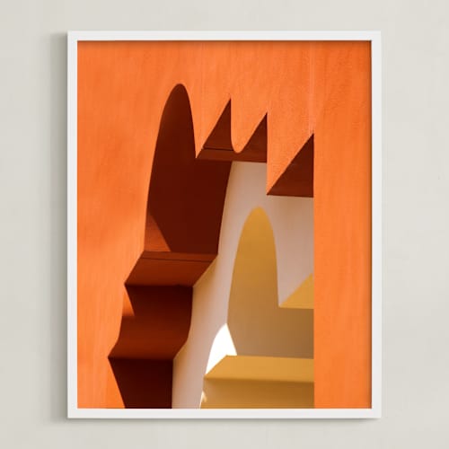 This is a terracotta art with standard by Lisa Sundin called moroccan angles i