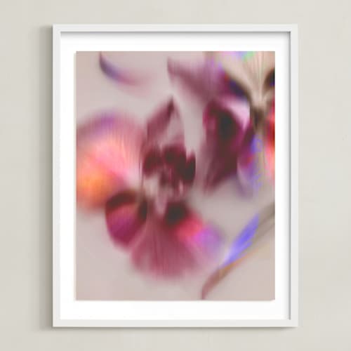 This is a mauve art with standard by Karen Kardatzke called pair of orchids