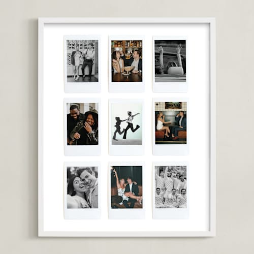 This is a cloud photo art with standard by Olivia Kanaley Inman called nine photo: portrait framed photo